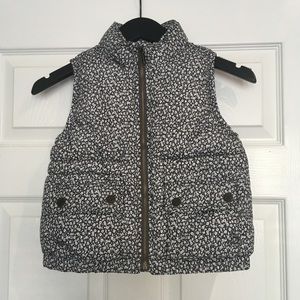 NWOT Gap Kids Floral winter vest